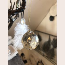 Krystal med ophng, rund