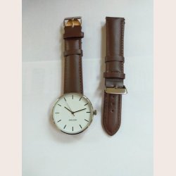 Karlsson armbndsur Minimal stl/hvid