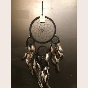 Drmmefanger 5 ringe Sort 21cm