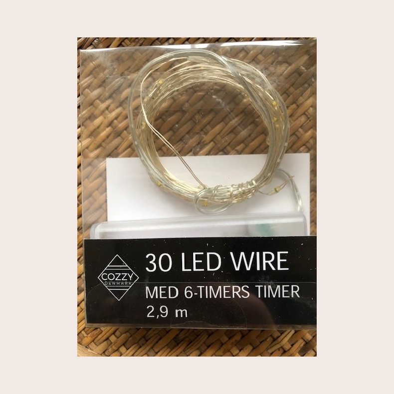 Wire med 30 LED lys