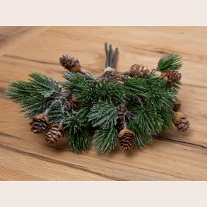 La Vida Granbundt med grankogler, grn/brun 